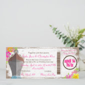 PixDezines instapkaart/liefdesboot/diy achtergrond Kaart (Staand voorkant)