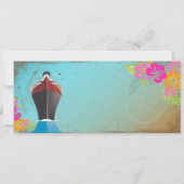 PixDezines instapkaart/liefdesboot/diy achtergrond Kaart (Achterkant)