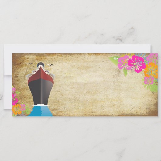 PixDezines  instapkaart/liefdesboot Kaart (Achterkant)