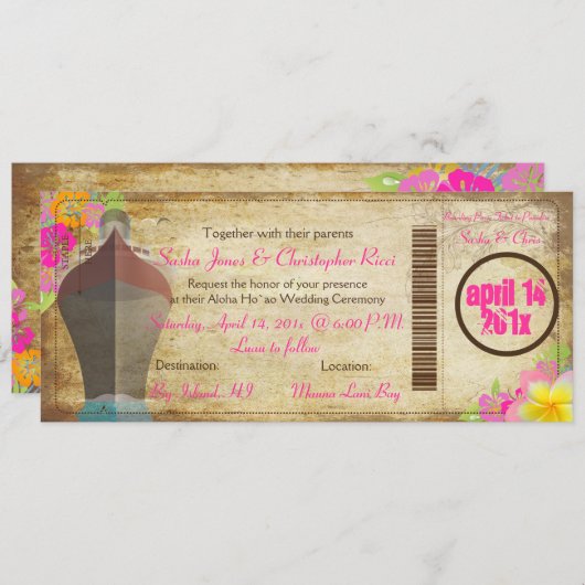 PixDezines  instapkaart/liefdesboot Kaart (Voorkant / Achterkant)