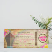 PixDezines  instapkaart/liefdesboot/regenboog Kaart (Staand voorkant)