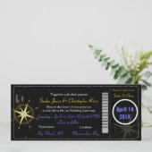 PixDezines instapkaart/nautisch kompas Kaart (Staand voorkant)