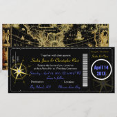 PixDezines instapkaart/nautisch kompas Kaart (Voorkant / Achterkant)