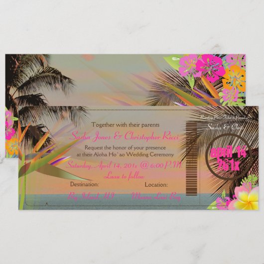 PixDezines  instapkaart/paradijsvogel Kaart (Voorkant / Achterkant)