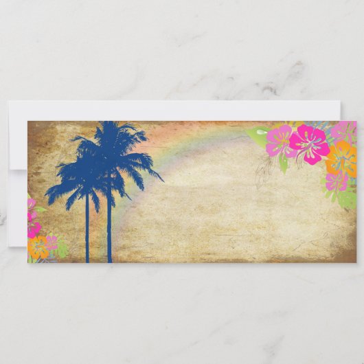 PixDezines  instapkaart/tweelingpalmen Kaart (Achterkant)