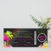 PixDezines instapkaart/tweelingpalmen Kaart (Staand voorkant)