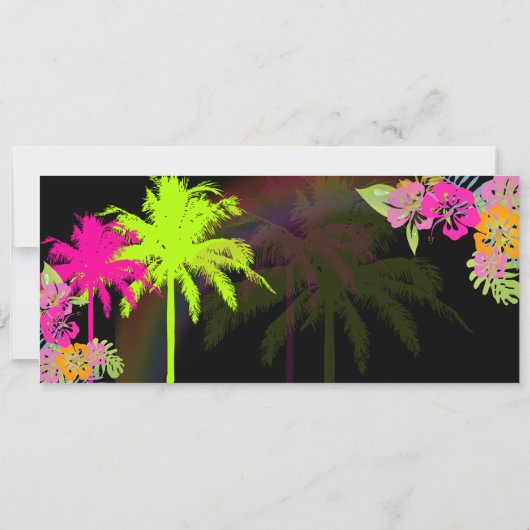 PixDezines instapkaart/twin palms Kaart (Achterkant)