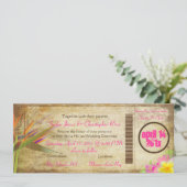 PixDezines  instappen Pass/Bird of Paradise Kaart (Staand voorkant)