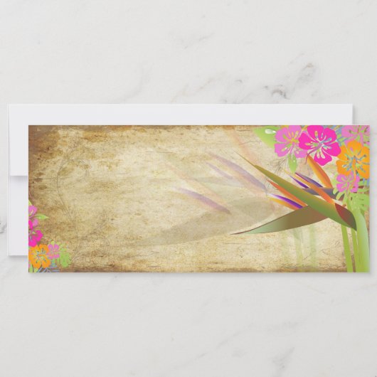 PixDezines  instappen Pass/Bird of Paradise Kaart (Achterkant)