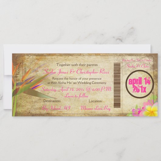 PixDezines instappen Pass/Bird of Paradise Kaart (Voorkant)