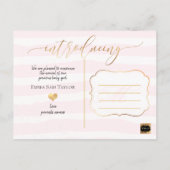 PixDezines introduceert geboortekaartje/strepen Aankondigingskaart (Achterkant)