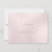 PixDezines Iridescent Blush wil je.. Bridesmaid Kaart (Voorkant)