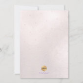 PixDezines Iridescent Paarse Ombre Bat Mitzvah Kaart (Achterkant)