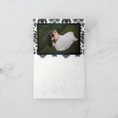 PixDezines Isabella Damask, blauwgroen Kaart (Binnen)