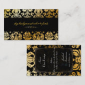 PixDezines isabella damask/diy achtergrond Visitekaartje (Voorkant / Achterkant)