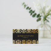 PixDezines isabella damask/diy achtergrond Visitekaartje (Staand voorkant)