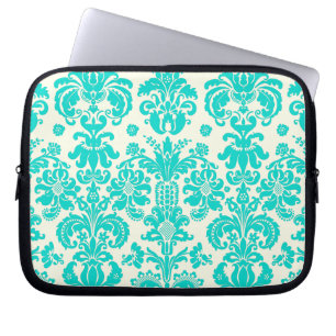 PixDezines Isabella Damask/DIY achtergrondkleur! Laptop Sleeve