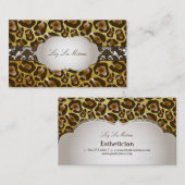 PixDezines jaguar/doe-het-zelf achtergrondkleur Visitekaartje (Voorkant / Achterkant)