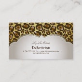 PixDezines jaguar/doe-het-zelf achtergrondkleur Visitekaartje (Achterkant)