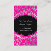 PixDezines Josephine Damask/DIY achtergrond Visitekaartje (Achterkant)