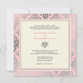 PixDezines Josephine Damask/DIY achtergrondkleur! Kaart (Achterkant)