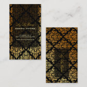 PixDezines Josephine Damask/DIY achtergrondkleur Visitekaartje (Voorkant / Achterkant)