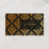 PixDezines Josephine Damask/DIY achtergrondkleur Visitekaartje (Achterkant)
