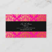 PixDezines Josephine Damask/DIY Background color Visitekaartje (Achterkant)