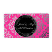 PixDezines Josephine Damask/DIY kleur Etiket (Voorkant)