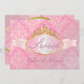 PixDezines josephine damask gezoet 16/tiara Kaart (Voorkant / Achterkant)