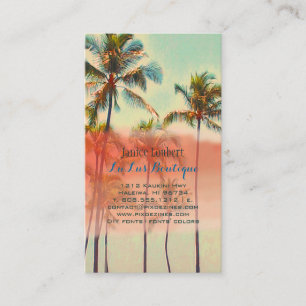 PixDezines kailua baai/ Hawaïaans strand Visitekaartje