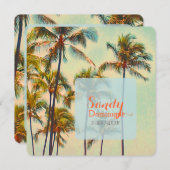 PixDezines kailua bay/tropische bruiloft Kaart (Voorkant / Achterkant)