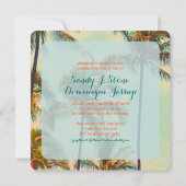 PixDezines kailua bay/tropische bruiloft Kaart (Achterkant)