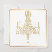 PixDezines kandelaar/vrijgezellenfeest/dij achterg Kaart (Achterkant)