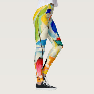 PixDezines Kandinsky 1913 Zeeslag Improv 31 Leggings