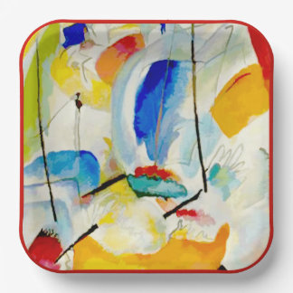 PixDezines Kandinsky 1913 Zeeslag Improv 31 Papieren Bordje