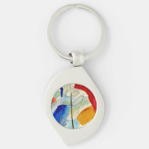 PixDezines Kandinsky 1913 Zeeslag Improv 31 Sleutelhanger