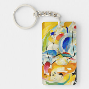 PixDezines Kandinsky 1913 Zeeslag Improv 31 Sleutelhanger