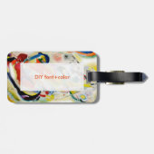 PixDezines Kandinsky 1914/abstract wandpaneel Bagagelabel (Achterkant horizontaal)