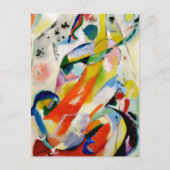 PixDezines Kandinsky 1914 abstract wandpaneel Briefkaart (Voorkant)
