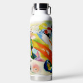 PixDezines Kandinsky 1914 abstract wandpaneel Waterfles (Voorkant)