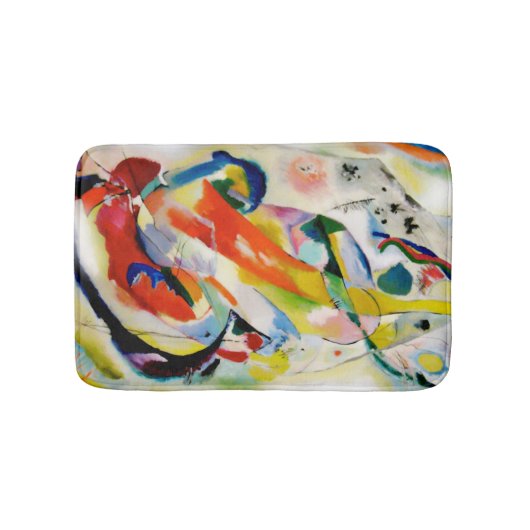 PixDezines Kandinsky 1914 abstracte wandpaneel Badmat (Voorkant)