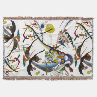 PixDezines Kandinsky 1921 Abstract Blue Segments Deken