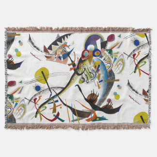 PixDezines Kandinsky 1921 Abstract Blue Segments Deken