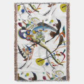 PixDezines Kandinsky 1921 Abstracte Blauwe Segment Deken (Voorkant Verticaal)