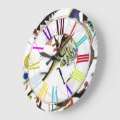 PixDezines Kandinsky Blau Segment Grote Klok (Hoek)