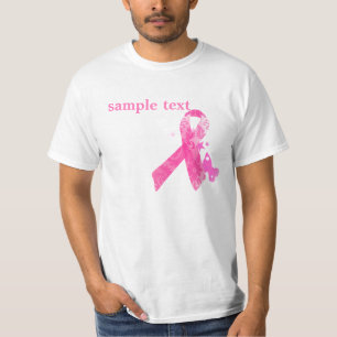 PixDezines Kankerbewustzijn, Roze Lint T-shirt