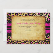 PixDezines  kant+cheetah spots/roze+zwart Kaart (Achterkant)