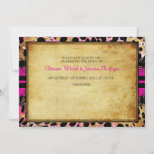 PixDezines kant+cheetah spots/roze+zwart Kaart (Achterkant)