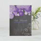 PixDezines-karton paarse lantaarns Kaart (Staand voorkant)